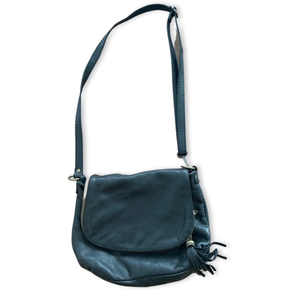 Authentic Italian black leather purse